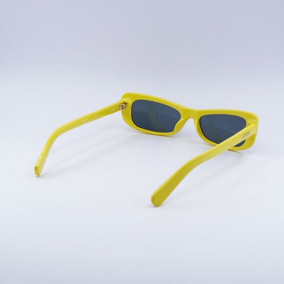 Jacquemus CAPRI JAC/55 C5 Sunglasses Yellow Rectangle Frame, Grey Lenses main image 7